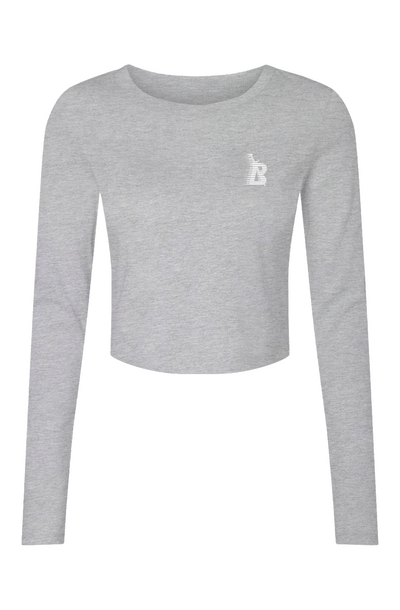 Womens Micro Rib LS Baby Tee